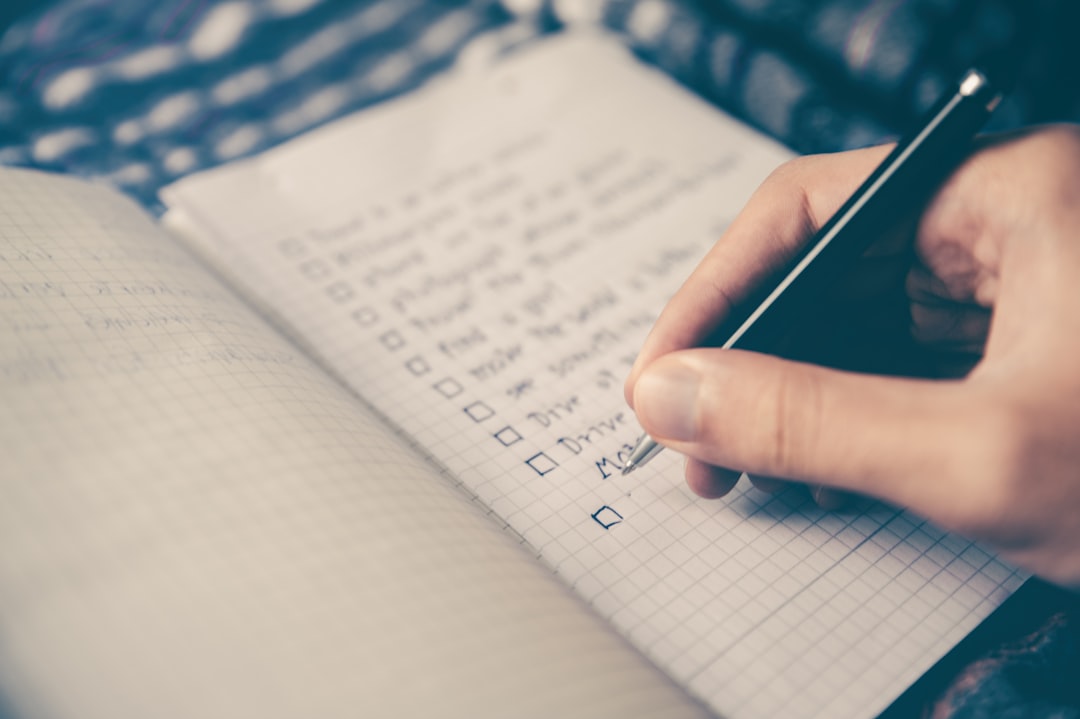 Travel planning checklist